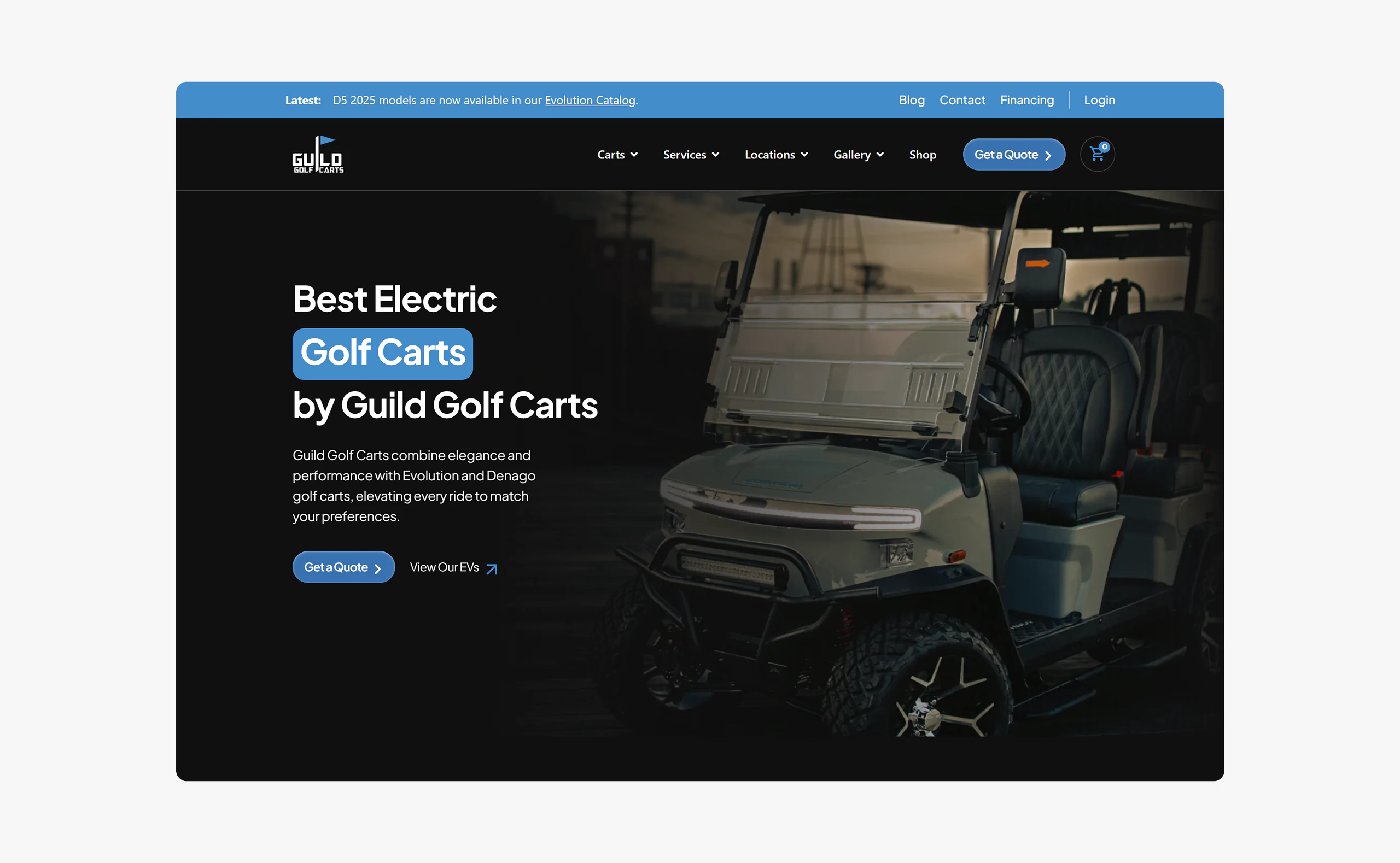 Guild Golf Carts — making buying simpler