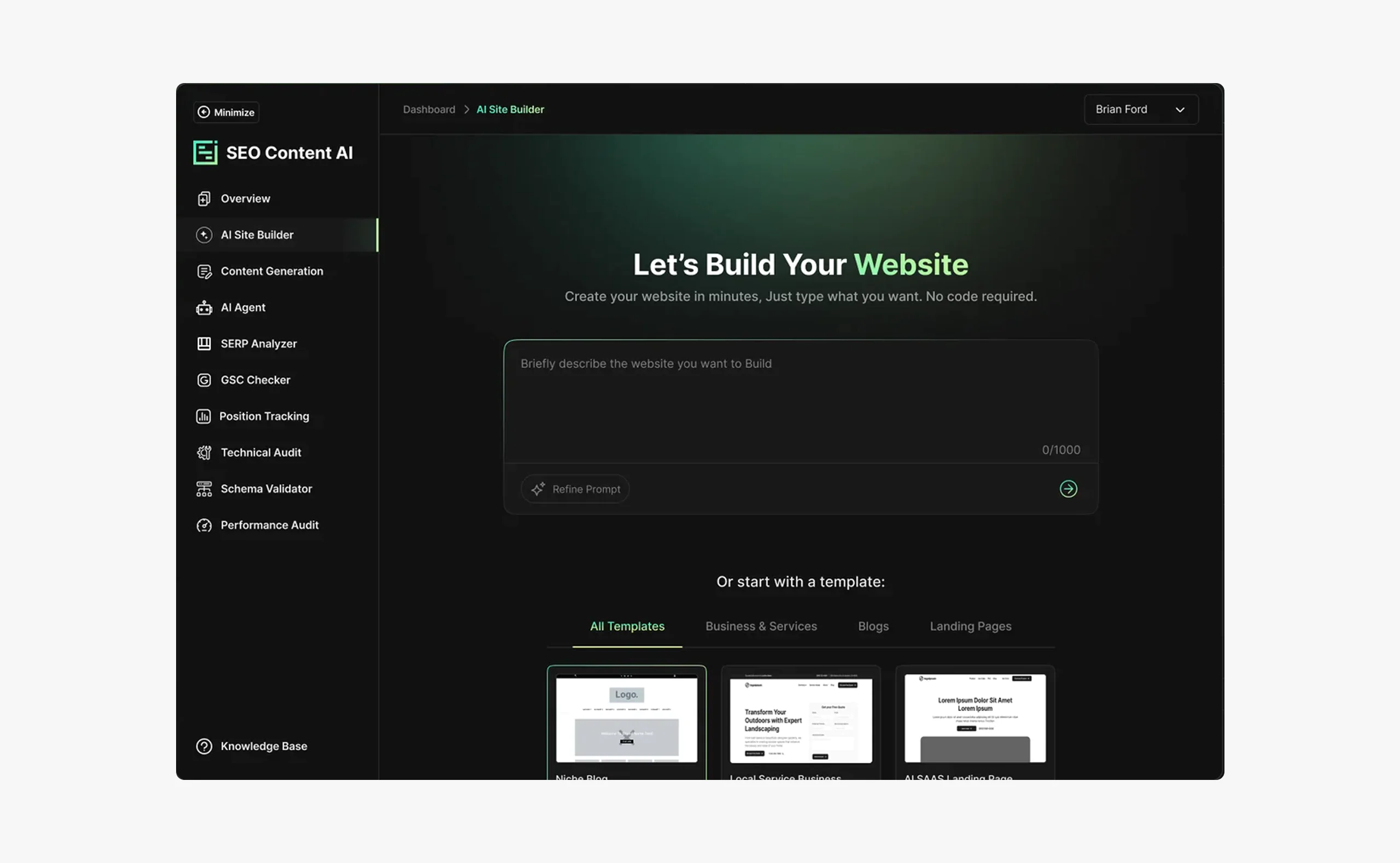 SEO Content AI — building the full product