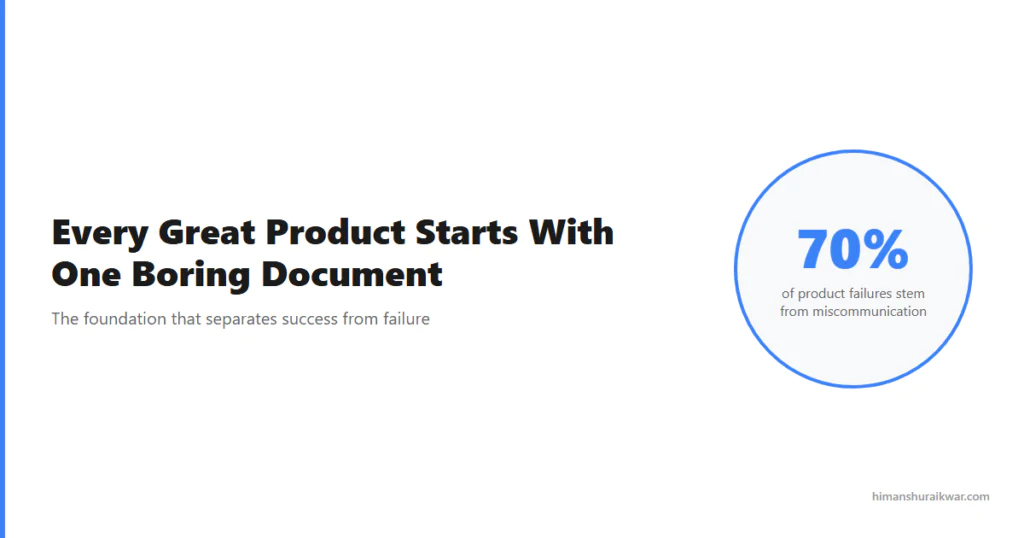 Every Great Product Starts With One Boring Document