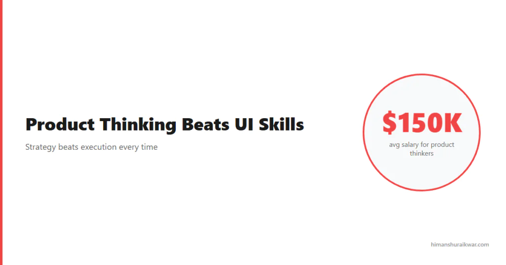 Why Product Thinking Beats UI Skills Every Time